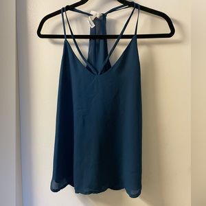 Blue Two Strap Tank